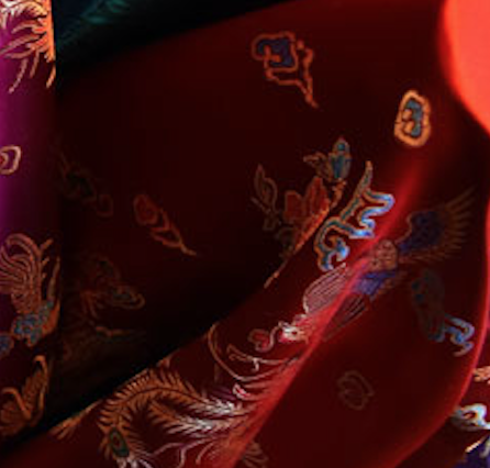 Red Chinese Silk