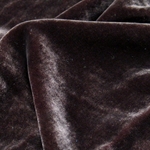 Dark Brown Silk Velvet